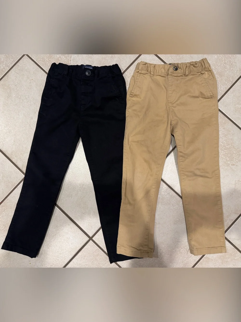Boys Casual Dress Pants – Black & Tan